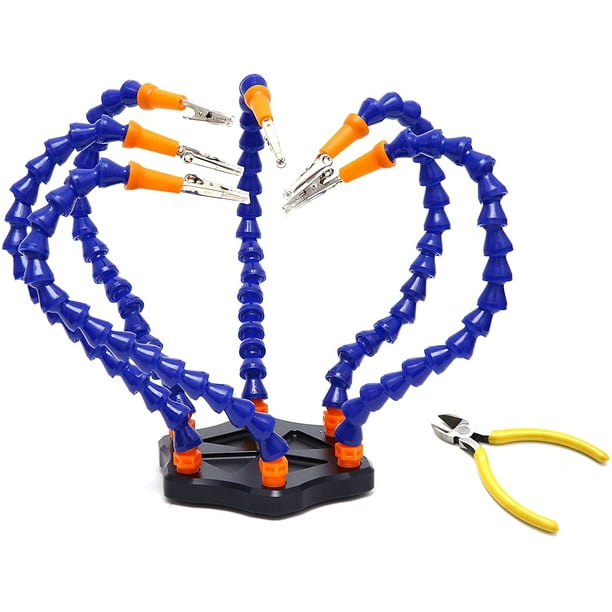 Soldering Station with 4Pc Flexible Arms Soldering Iron Holder Third Helping Hand Tool PCB Welding Repair Welding Tool Soldering Station with 4Pc Flexible Arms Soldering Iron Holder Third Helping Hand Tool PCB Welding Repair Welding Tool